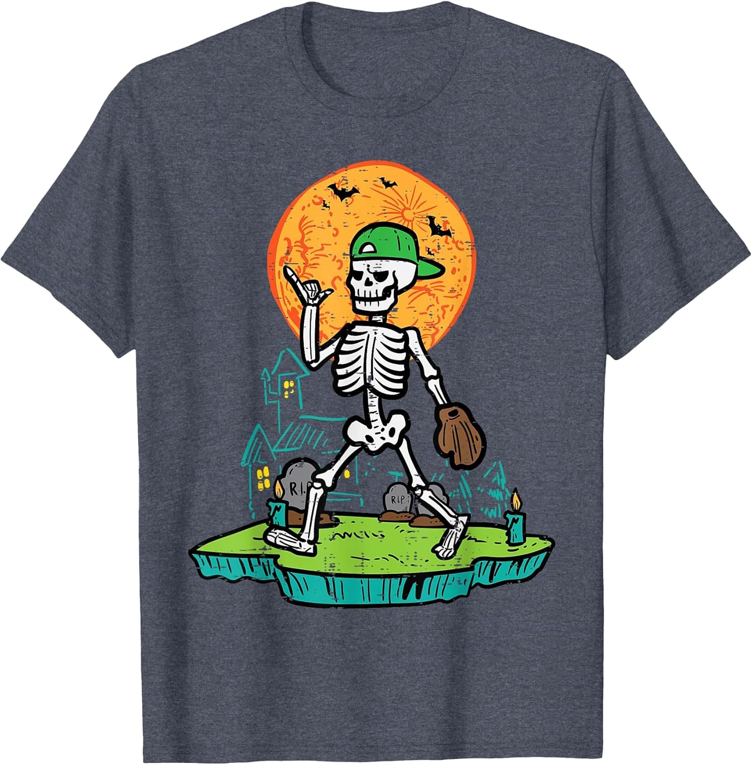 Halloween Baseball Catcher Skeleton Costume Men Boys Kids
