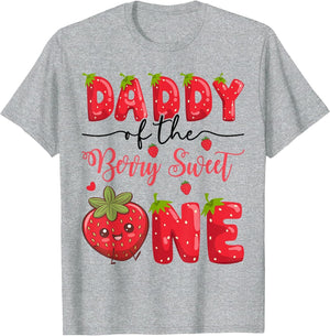 Daddy of The Berry Sweet One Strawberry First Birthday