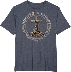 Rooted in Christ Shirt, Jesus Shirts, Christian Cross