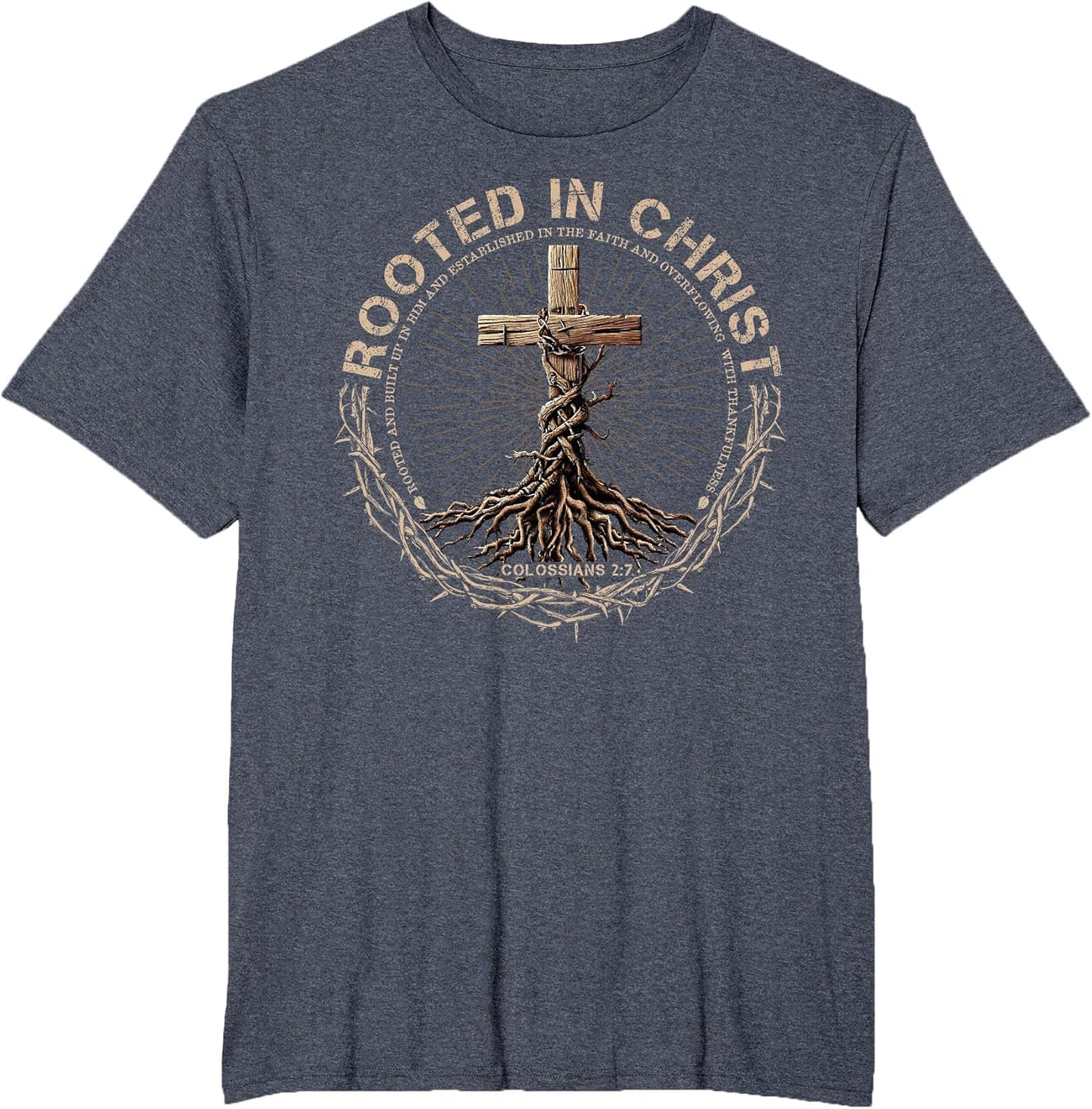 Rooted in Christ Shirt, Jesus Shirts, Christian Cross