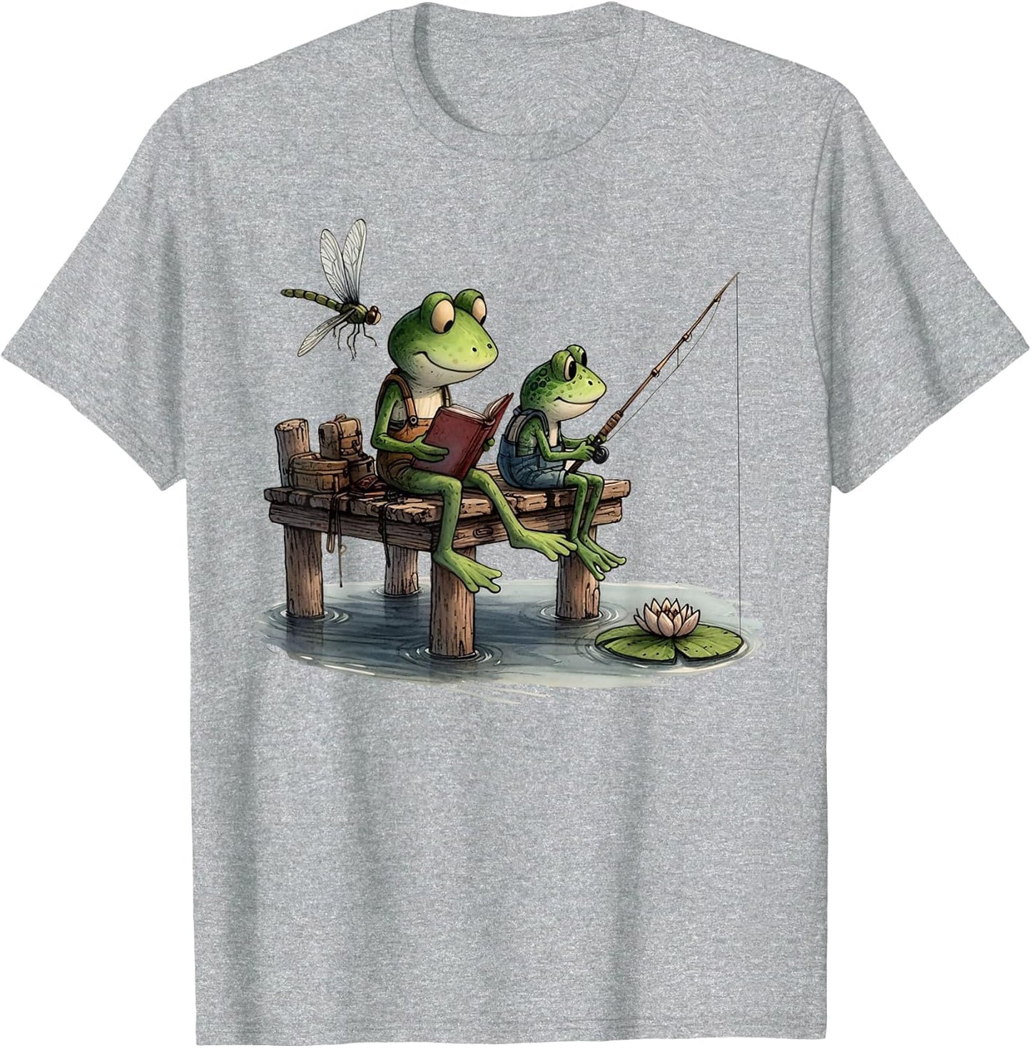 Frog Toad Fishing Vintage Classic Book Frog