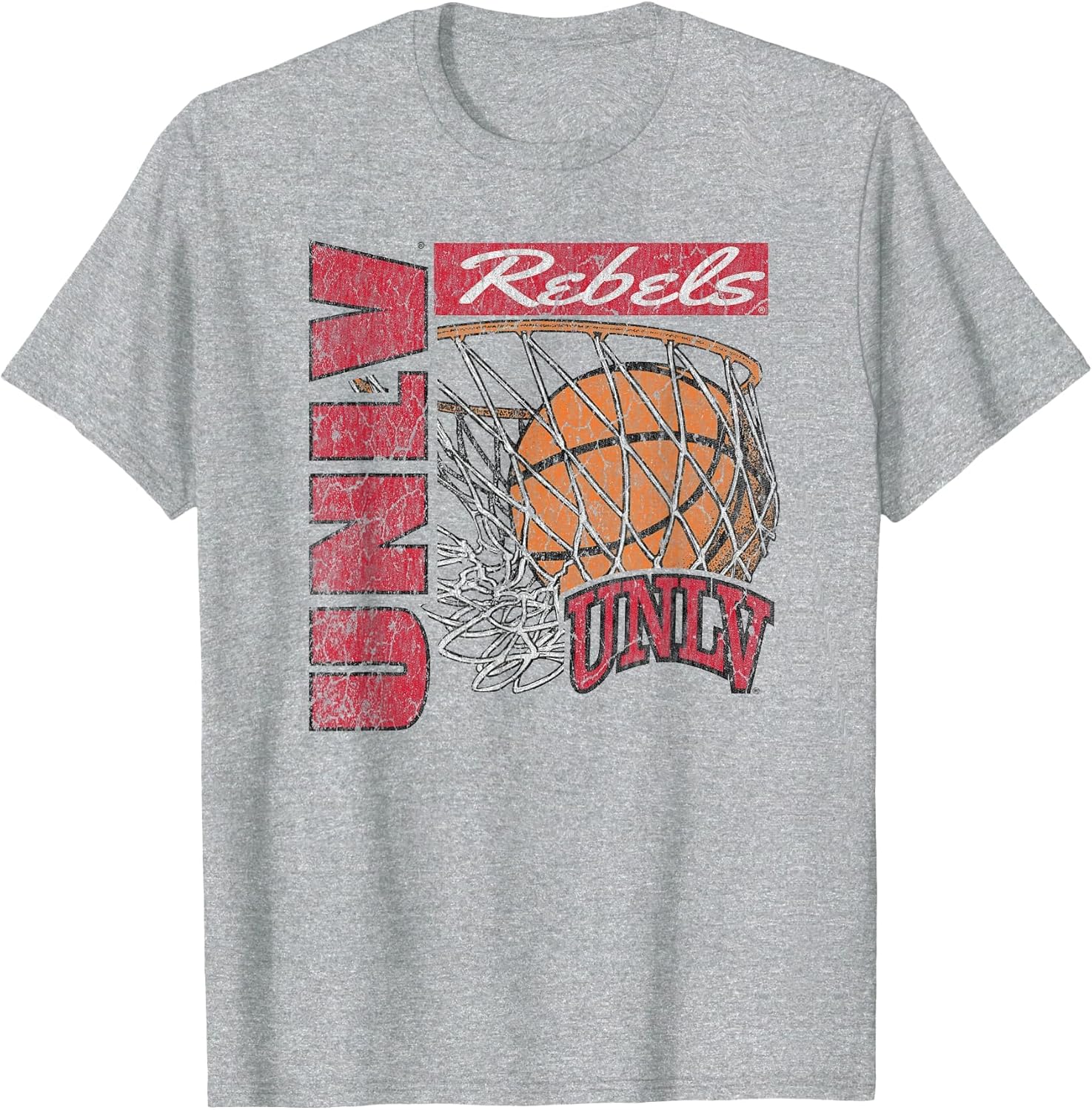 UNLV Rebels Vintage Basketball 90's Gray Officially Licensed