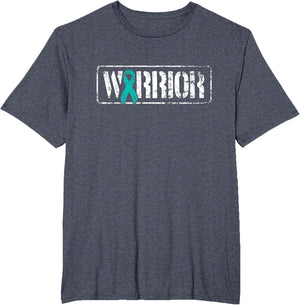 PTSD Awareness Warrior - Military-Style Teal Ribbon