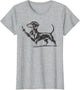 Funny Rude Black Dachshund Dog Meme Middle Finger Wiener Dog