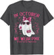 in October We Wear Pink Ghost Breast Cancer Awareness
