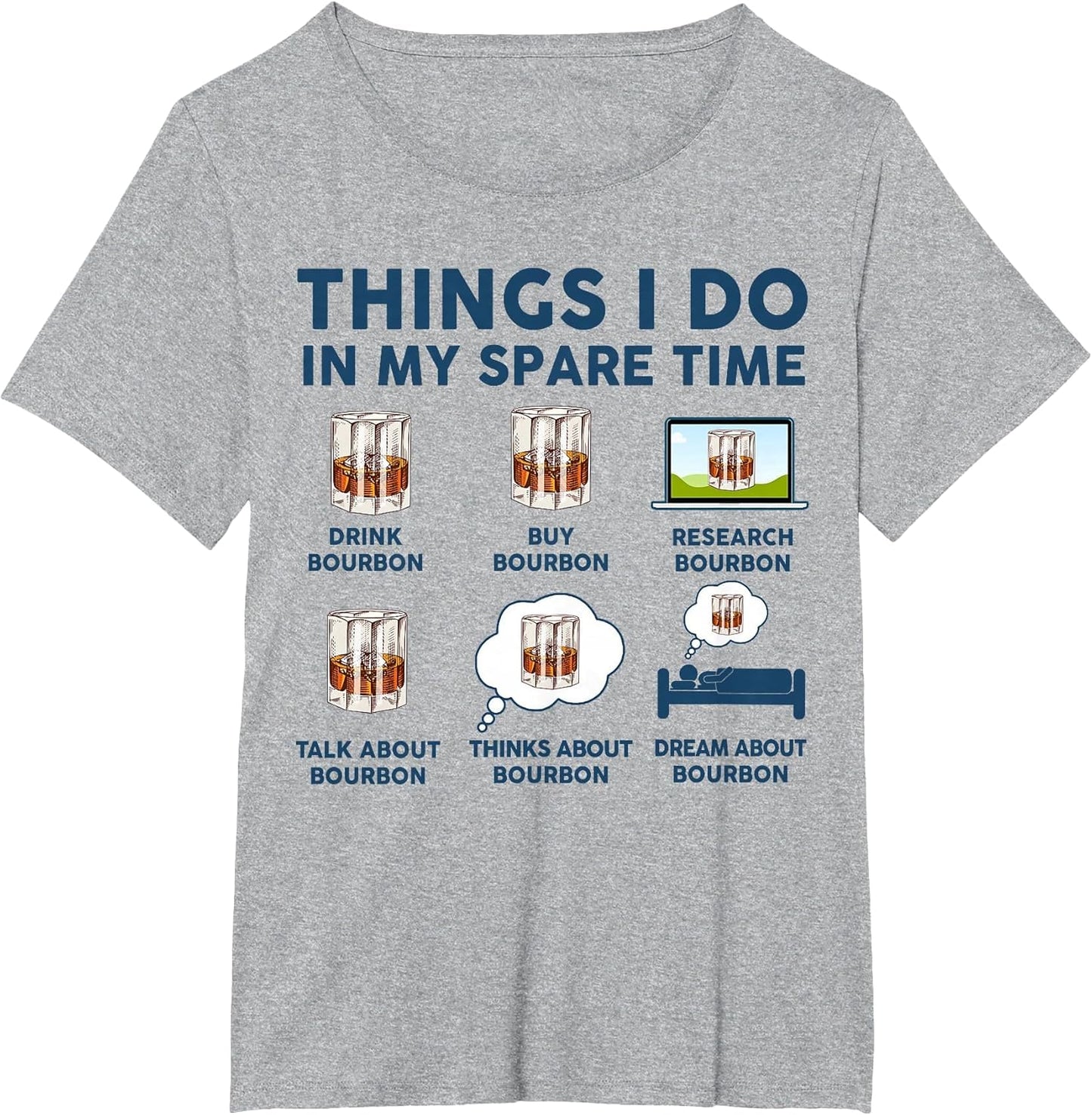 Things I Do in My Spare Time Bourbon Shirt Funny Men Whiskey