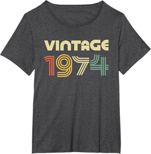 Vintage 1974 Shirt Men Women 52nd Birthday