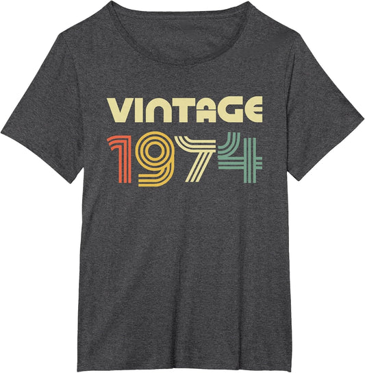 Vintage 1974 Shirt Men Women 52nd Birthday