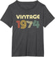 Vintage 1974 Shirt Men Women 52nd Birthday