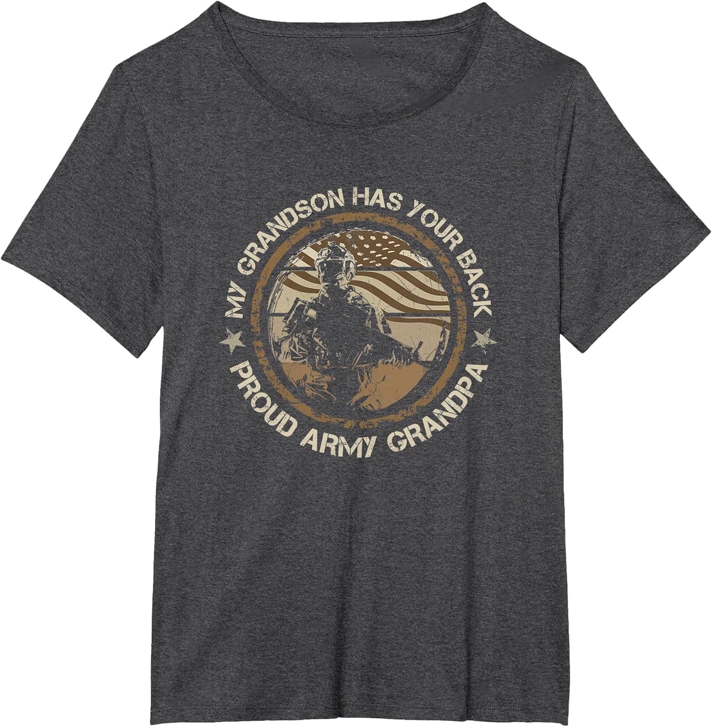 My Grandson Has Your Back Proud Army Grandpa Military Family