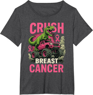 Crush Breast Cancer Awareness Monster Truck Toddler Boy Kids