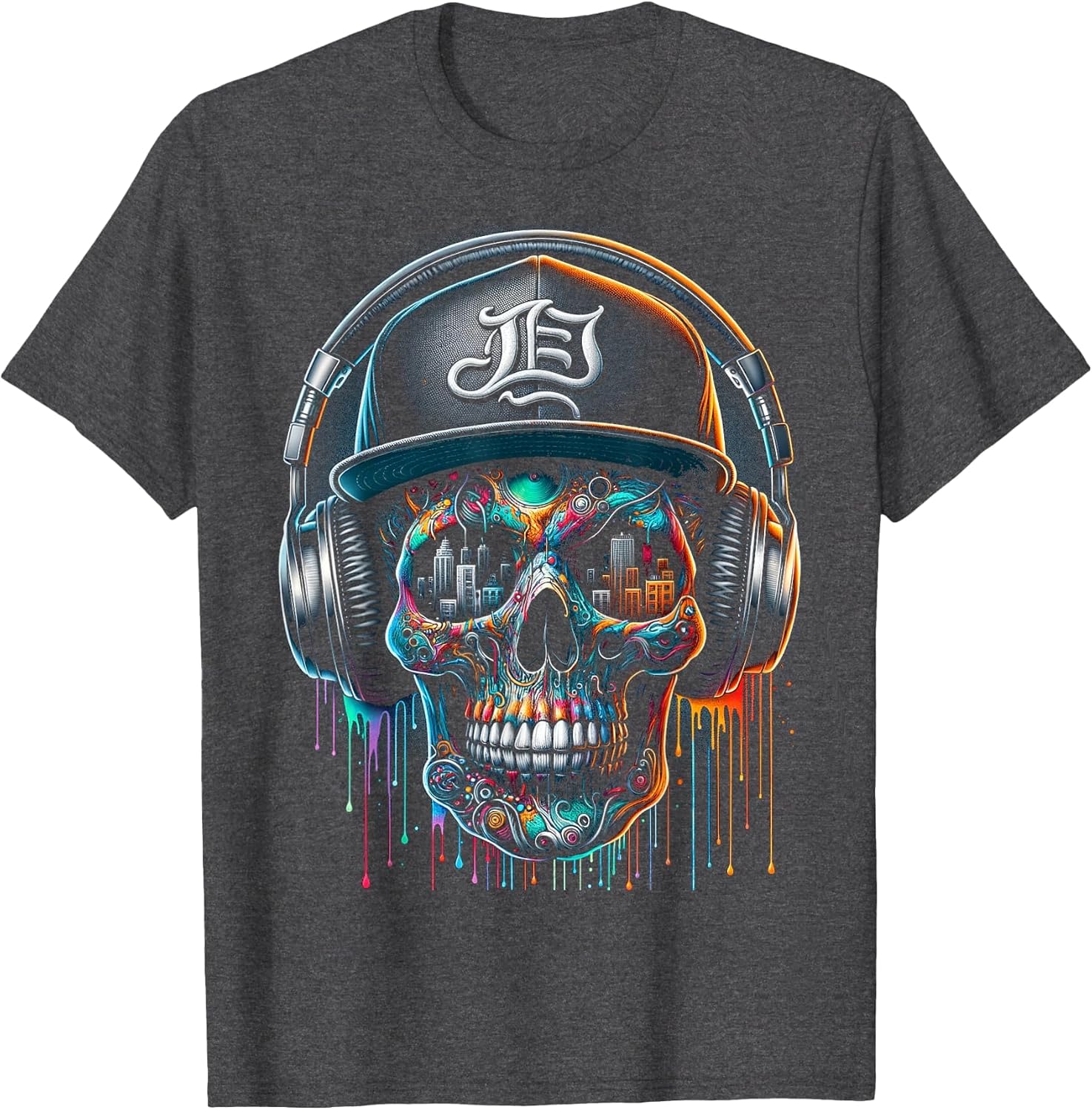 Dripping Paint Skull | Men Women XS - 6XL | Graphic