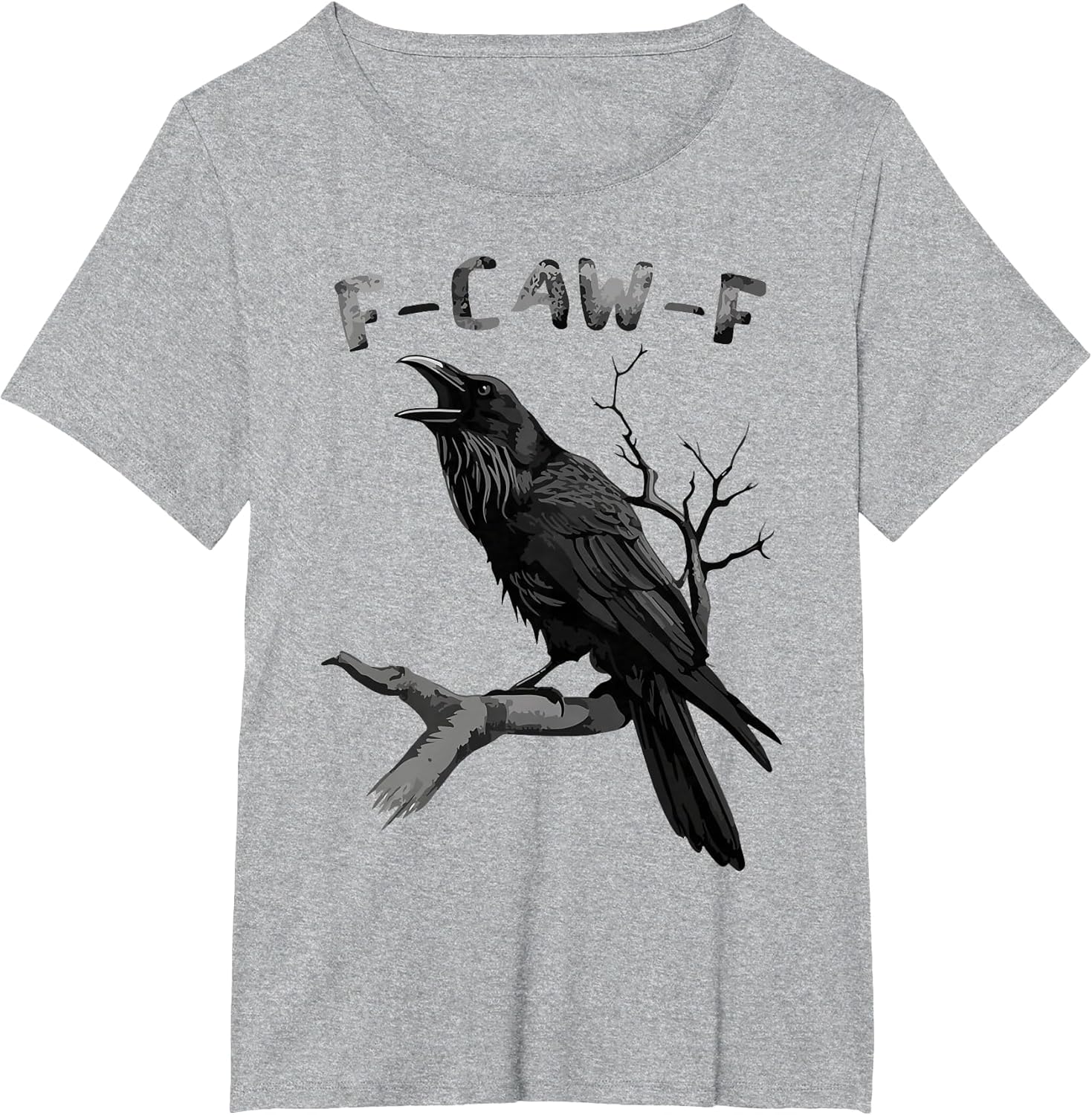 F-Caw-F Funny Black Raven Vintage Crow Sarcastic Humor