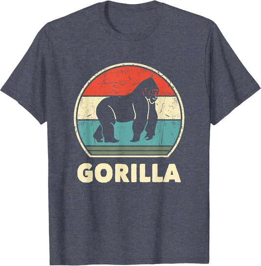 Vintage Gorilla Women Kids Gorillas Lovers Retro