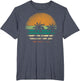 Sunset Beach Palm Trees Summer Vibes Retro Tropical Summer
