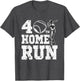 Funny Baseball 40th Home Run 40 Year Old 40th Birthday Shirt