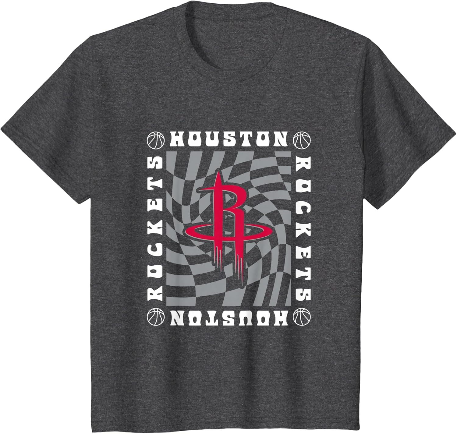 NBA Houston Rockets Retro Checkerboard Wave