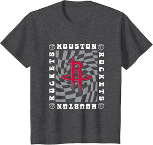 NBA Houston Rockets Retro Checkerboard Wave