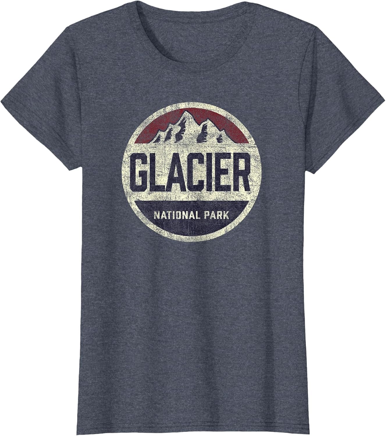 Vintage Glacier National Park Retro Mountain Kids Souvenir
