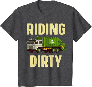 Funny Garbage Truck Art for Toddler Boys Trash Garbage Truck