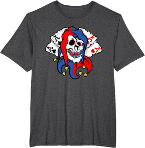 Joker Skull Face Poker Playing Card Sarcasm Smile