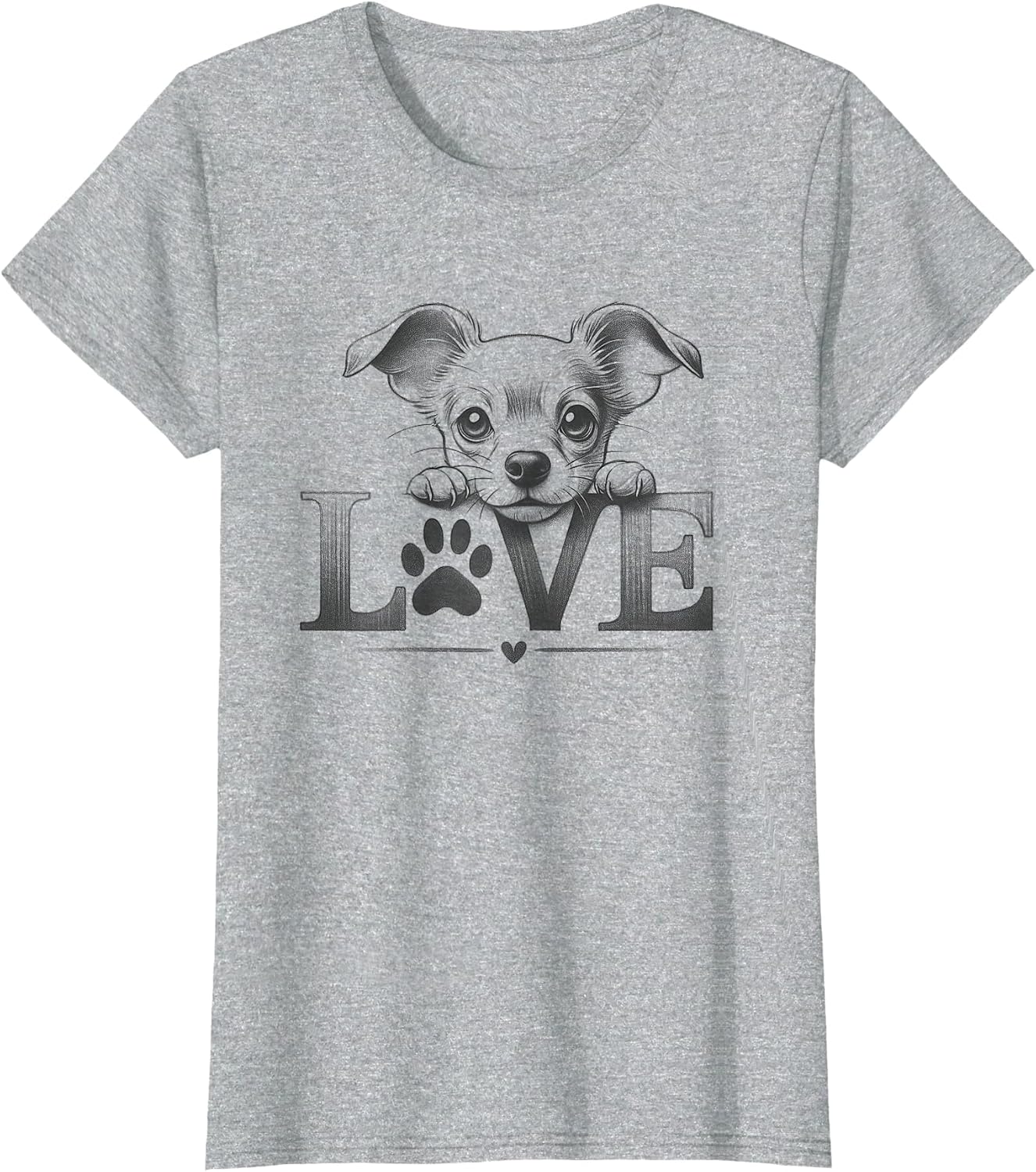 Chiweenie Love Dog Paw Design