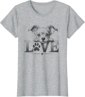 Chiweenie Love Dog Paw Design