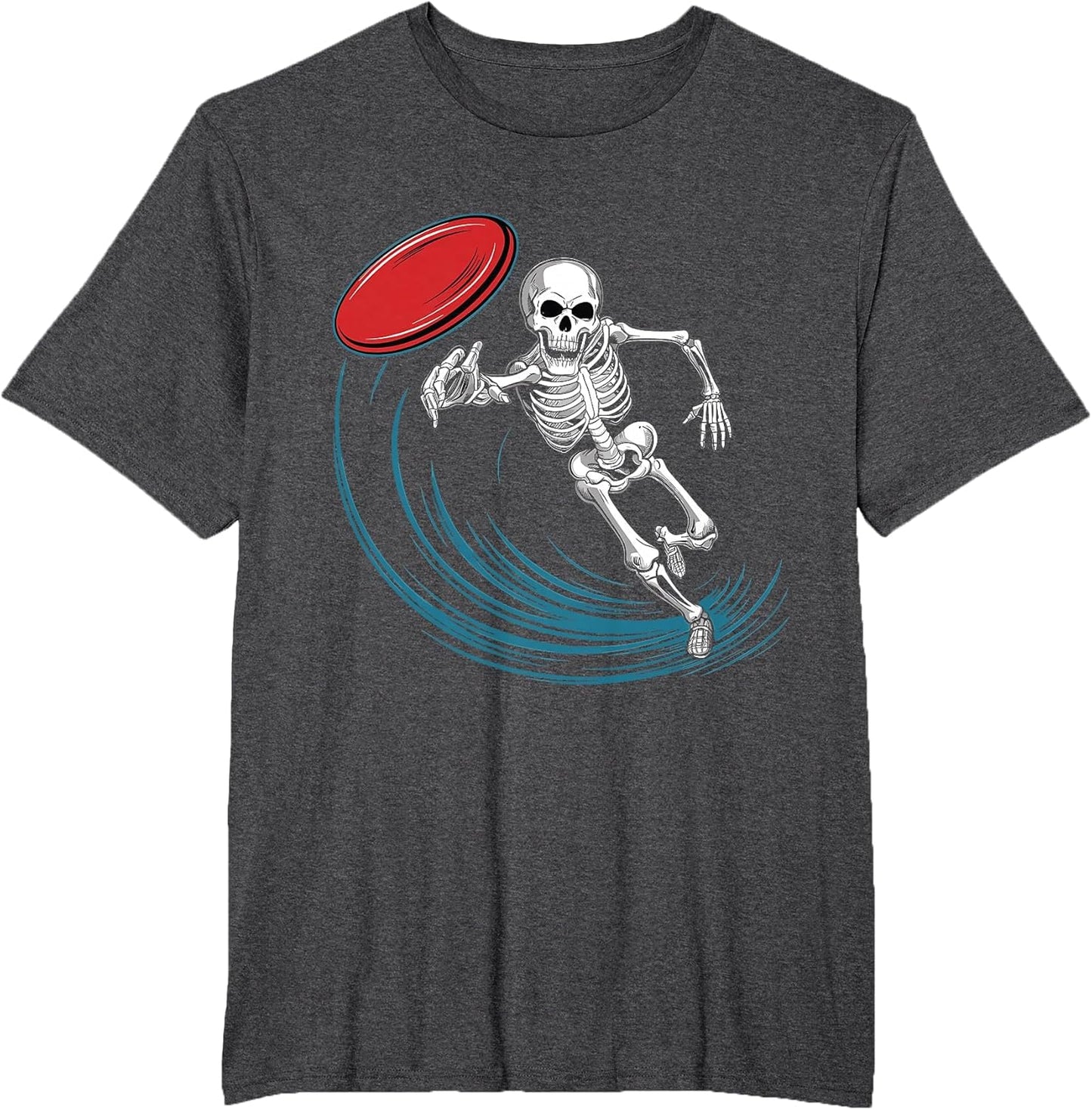 Disc Golfing Skeleton Halloween Men Boys Disc Golf Halloween