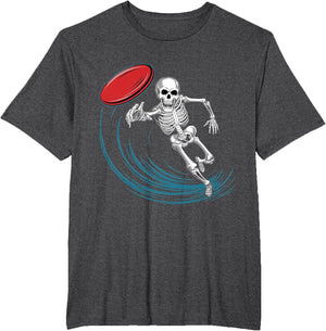 Disc Golfing Skeleton Halloween Men Boys Disc Golf Halloween