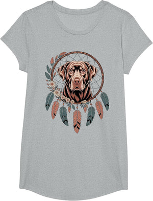 Chocolate Labrador Boho