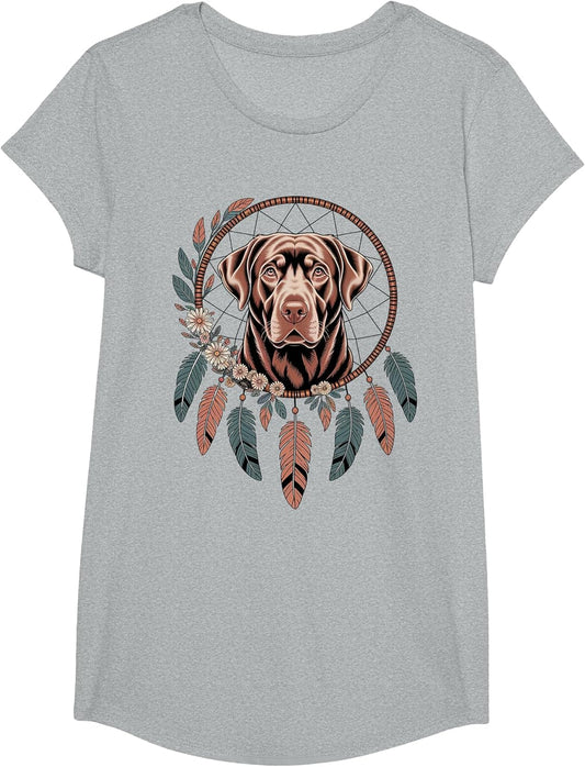 Chocolate Labrador Boho