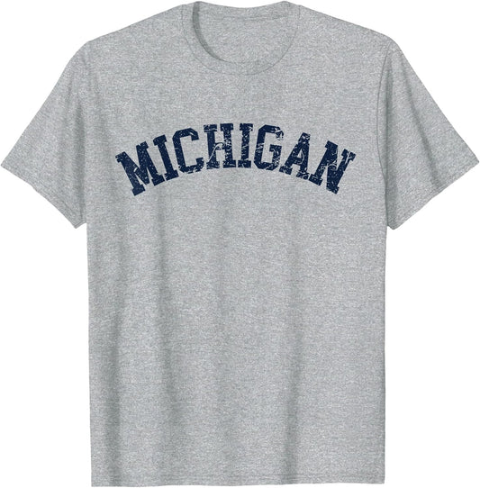 Michigan Retro Vintage Weathered