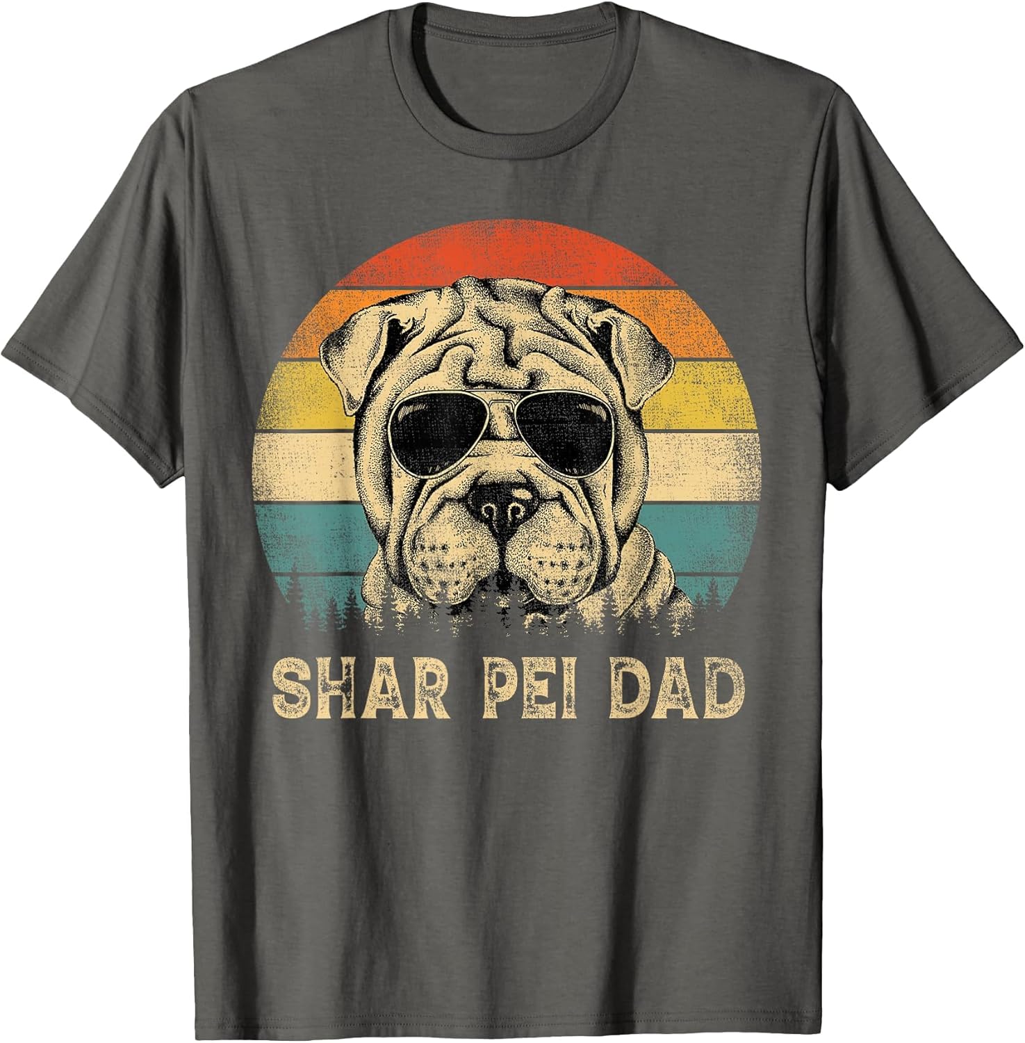 Vintage Shar Pei Dad Dog Lovers Father's Day