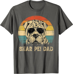 Vintage Shar Pei Dad Dog Lovers Father's Day