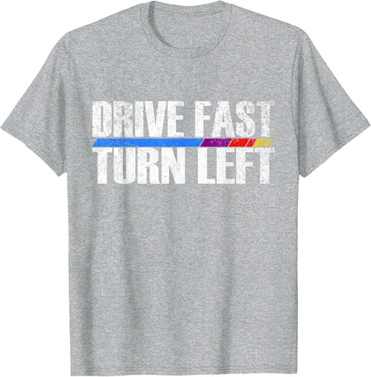 Funny Drive Fast Turn Left Circle Track Racing