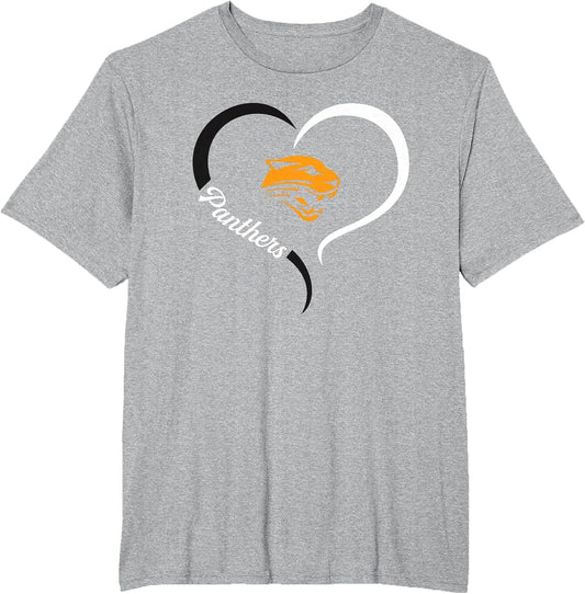 Powell Panthers Logo Half Heart Slogan HS
