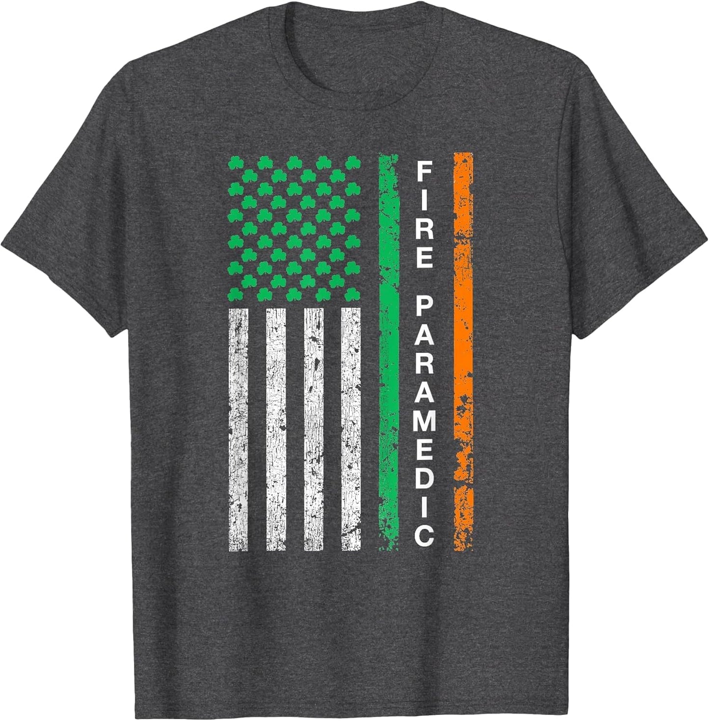 Fire Paramedic Irish American Firefighter US Ireland Flag