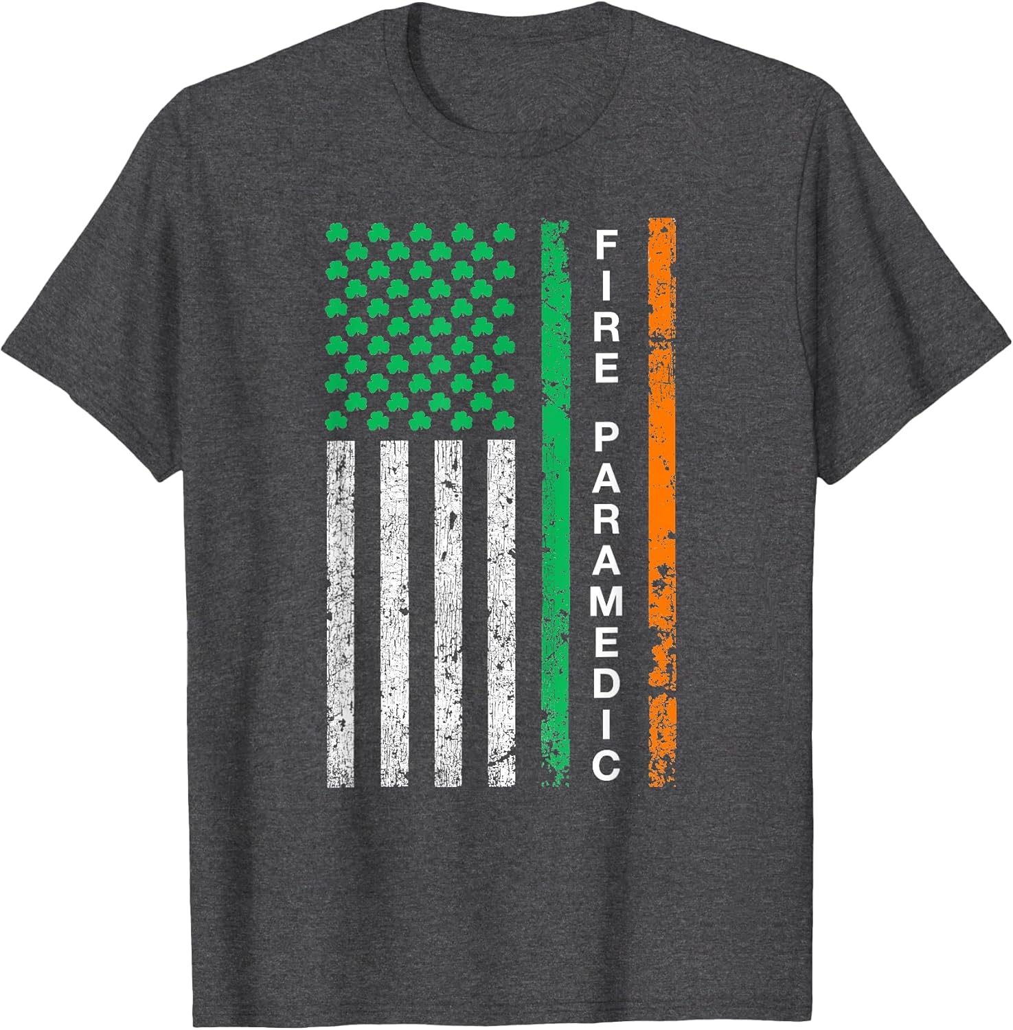 Fire Paramedic Irish American Firefighter US Ireland Flag
