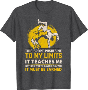 Wrestling Motivation Earn It Sports Mindset Funny Wrestler