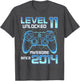 Level 11 Unlocked Video Game Party 11th Birthday Gamer Boys