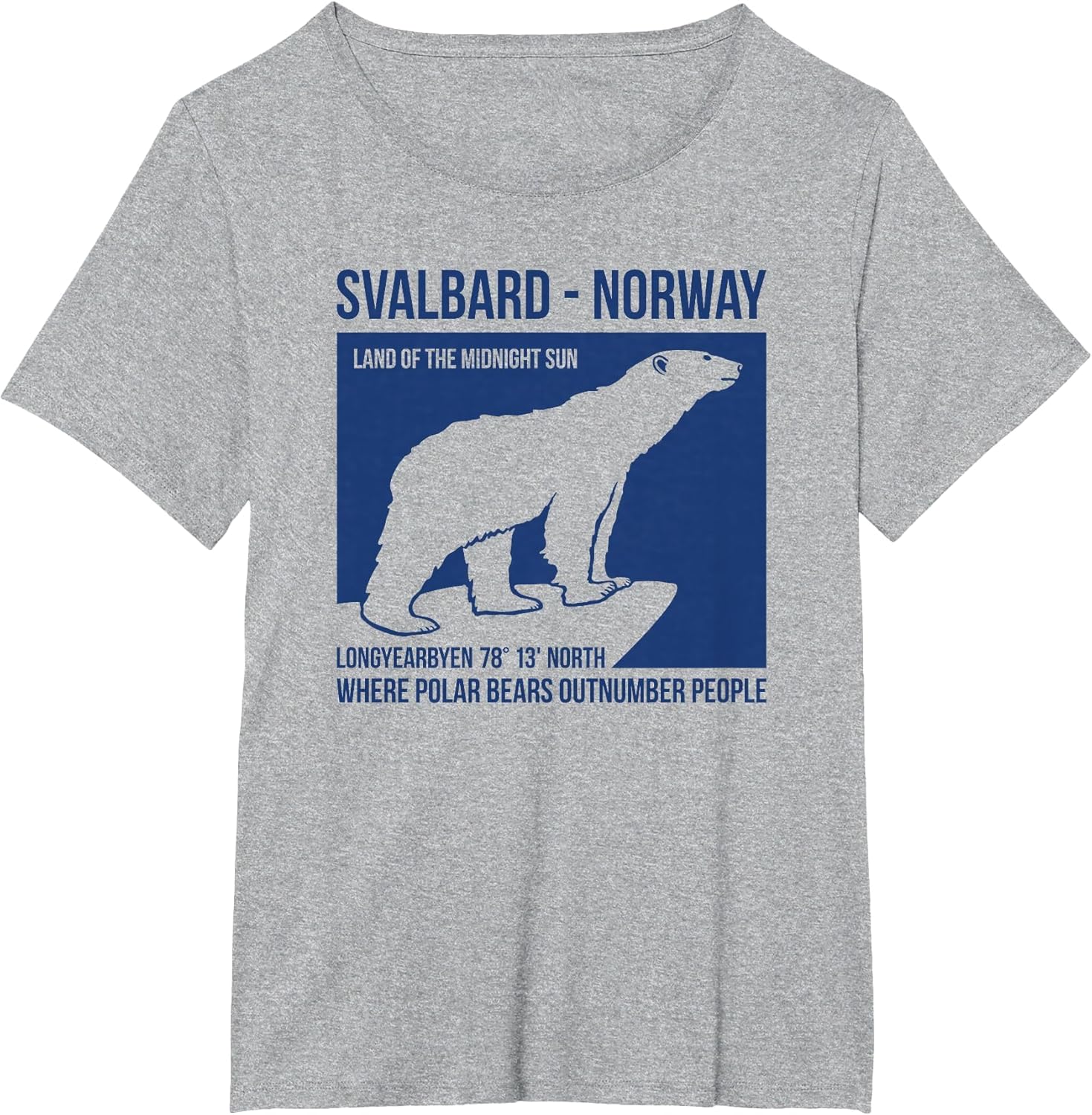 Svalbard Norway Polar Bear T Shirt Spitsbergen Longyearbyen