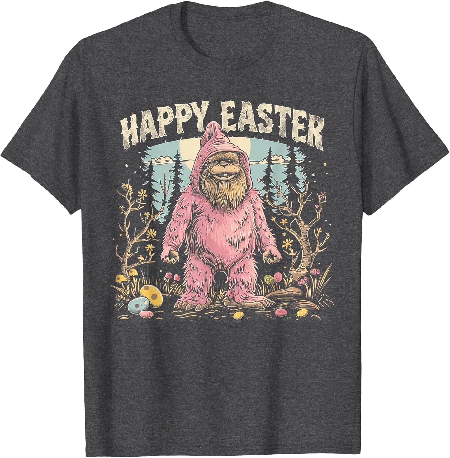 Happy Easter - Bigfoot Funny Rabbit Bunny Eggs Basket Boy