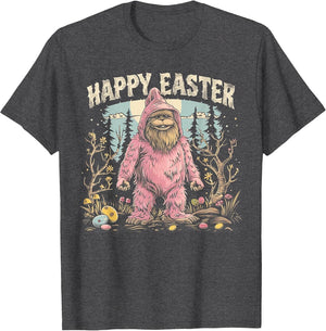Happy Easter - Bigfoot Funny Rabbit Bunny Eggs Basket Boy