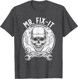 MR. Fix-It Skull Head with Smoke and Cross Spanners Wrench