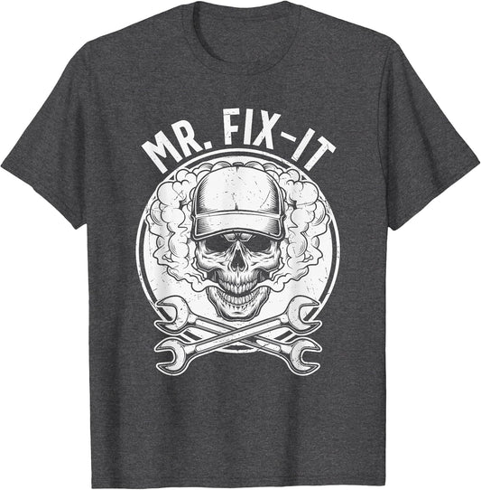 MR. Fix-It Skull Head with Smoke and Cross Spanners Wrench