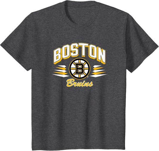 Boston Bruins Retro Diamond Dark Heather Officially Licensed
