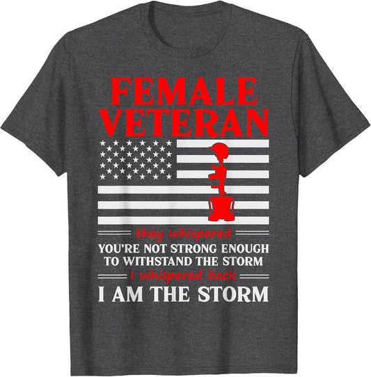 Female Veteran I'm The Storm Women Veteran Mother Grandma