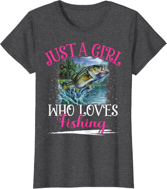 Just A Girl Who Loves Fishing Girls