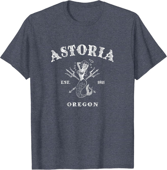 Astoria Oregon OR Vintage Mermaid Nautical