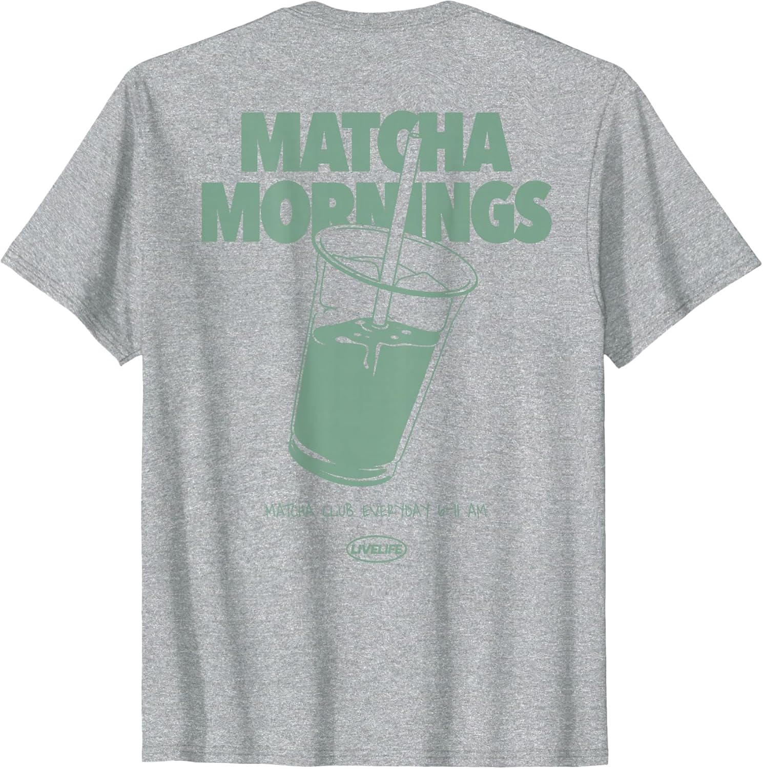 Matcha Mornings X LIVELIFE Green Tea Matcha Latte Back